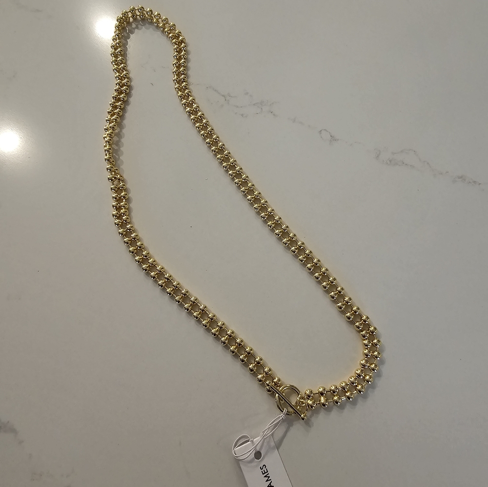Uncommon James Gold Beaded Chain Necklace